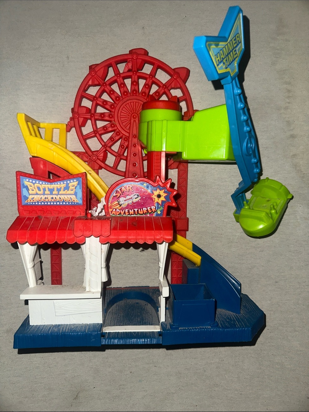 Vintage Collectible Kids Carnival Playset Toy - Multicolor Adventure Ride